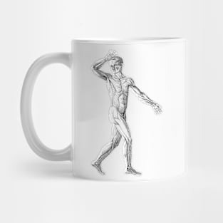 Vintage Human Anatomy Science, Muscles of the Male Body Mug